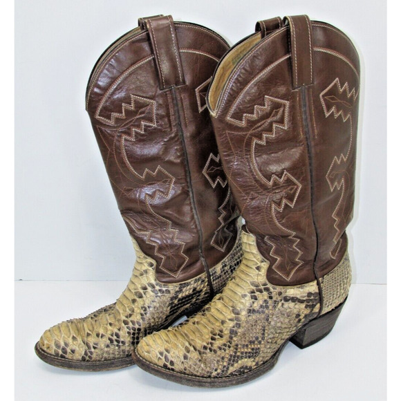 Exotic Snake skin Western Boots - Size 7.5 D men's ( 8 B women's) - Picture 2 of 16